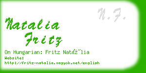 natalia fritz business card